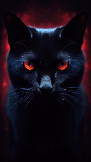 $HELLCAT — Black Cat with Red Eyes